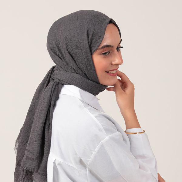 Bürümcük Şal - Antrasit Mavi