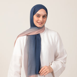 Degrade Şal - İndigo Pudra