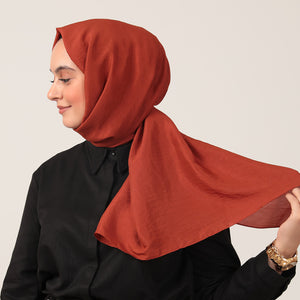 Pamuk Vual Şal - Tarçın