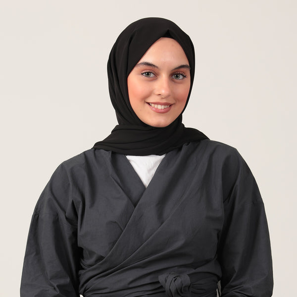 Şifon Şal - Siyah