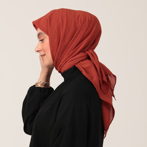 Bambu Pamuk Eşarp - Tarçın
