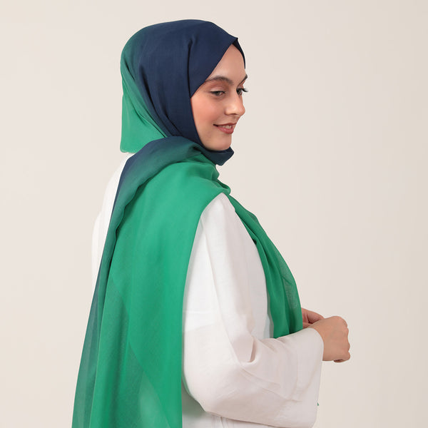 Degrade Şal - Benetton Lacivert