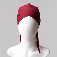 Çapraz Bandana Bone - Bordo - Thumbnail