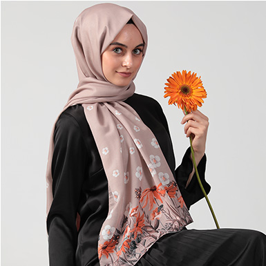 ipekistanbul - Daisy Şal - Mocha