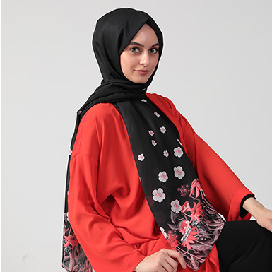 ipekistanbul - Daisy Şal - Siyah