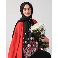 Daisy Şal - Siyah - Thumbnail