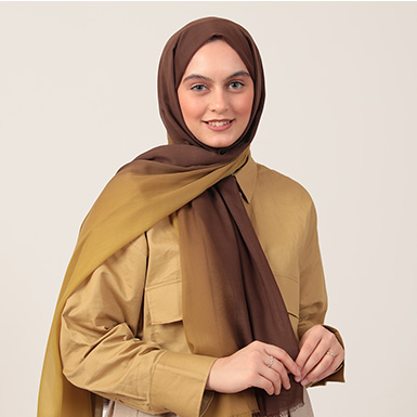 ipekistanbul - Degrade Şal - Olive Kahve