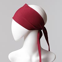 Düz Bandana Bone - Bordo - Thumbnail