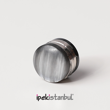 ipekistanbul - Mıknatıslı Eşarp Klipsi - Füme