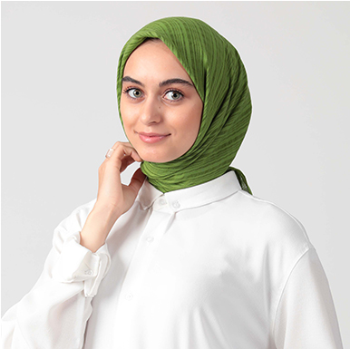 ipekistanbul - Pamuk Müslin Eşarp - Olive